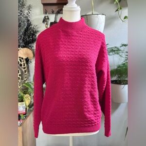 Kate Collins Pink Textured Knit Sweater Women’s S/M